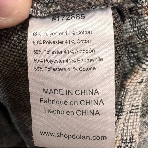 Dolan Anthropologie Leopard Tweed Longline Full Zip Jacket size Medium - Picture 8 of 12